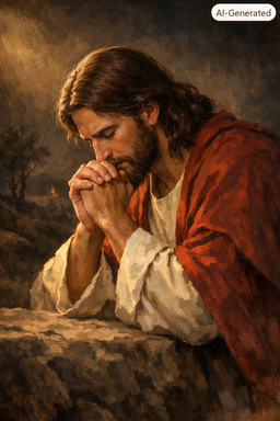 Jesus praying