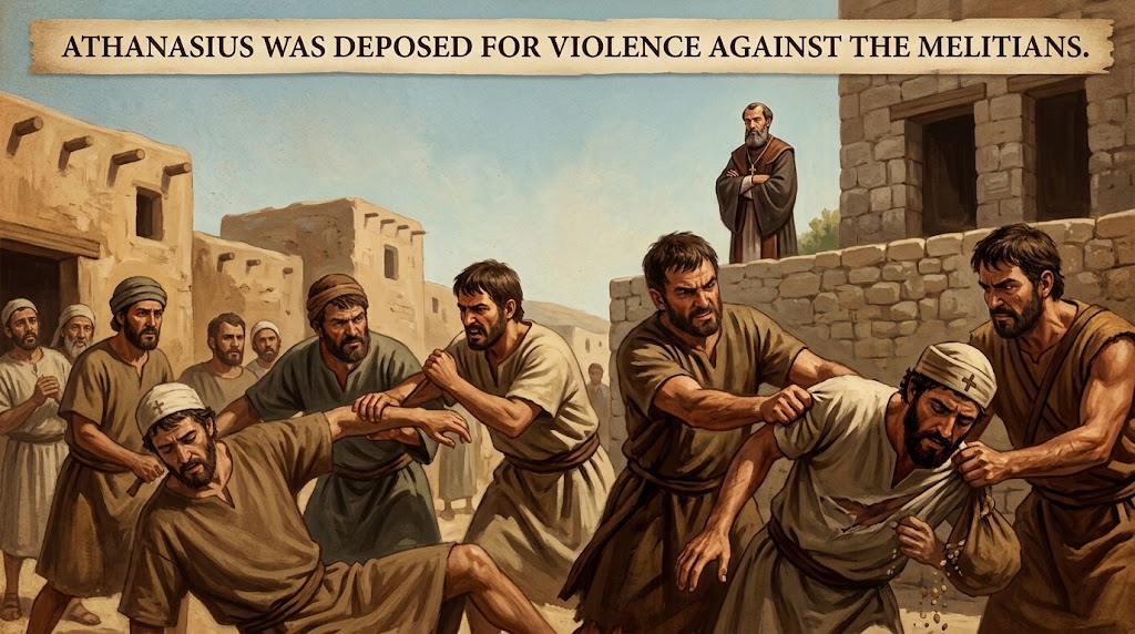 Athanasius was condemned for violence